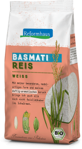 Basmati Reis Weiss : Reformhaus Produkt Packshot