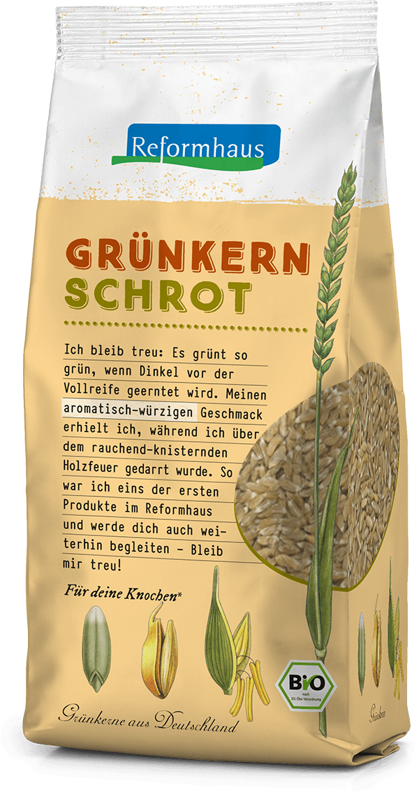 Grünkern-Schrot : Reformhaus Produkt Packshot