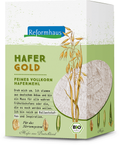 Hafergold : Reformhaus Produkt Packshot