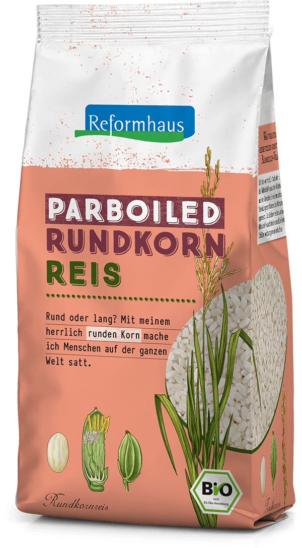 Parboiled Rundkornreis : Reformhaus Produkt Packshot