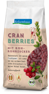 Bio Cranberries : Reformhaus Produkt Packshot